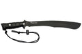 Machette kukri Wildsteer W Tiger WTIG3113NM 45cm lame noire manche Kraton noir + étui en nylon MOLLE