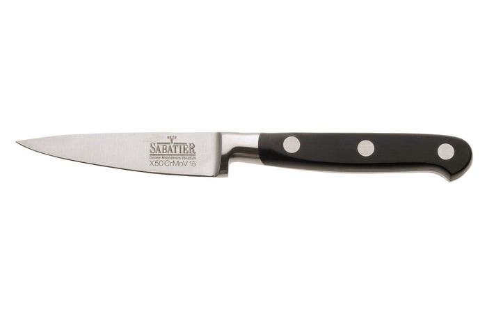 Malette 4 couteaux de cuisine V. Sabatier + 1 fourchette de chef manches 3 rivets