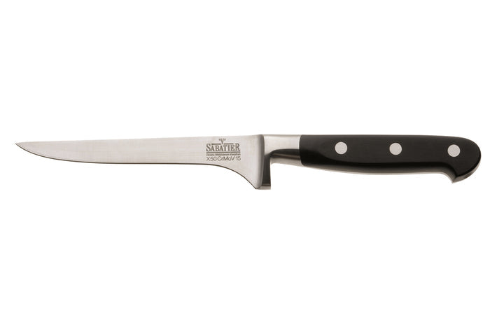 Malette 4 couteaux de cuisine V. Sabatier + 1 fourchette de chef manches 3 rivets