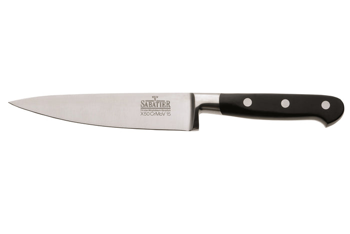 Malette 4 couteaux de cuisine V. Sabatier + 1 fourchette de chef manches 3 rivets