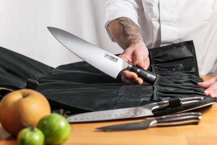 Mallette 5 couteaux de cuisine Fukito Ebène X50