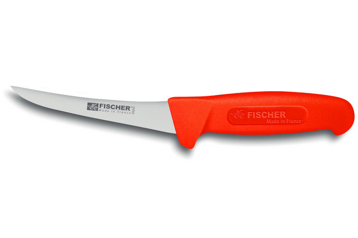 Mallette de 4 couteaux de boucher Fischer Bargoin manche rouge