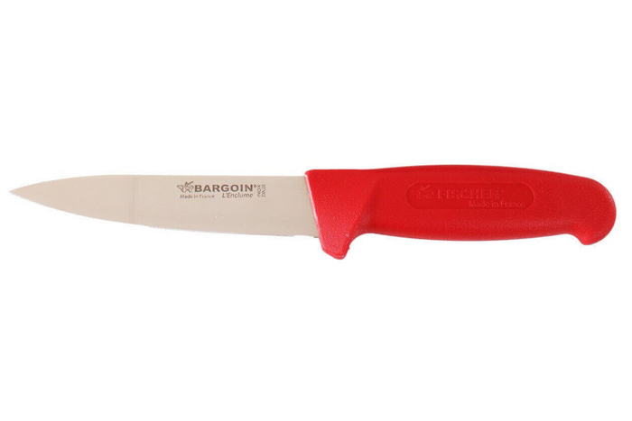 Mallette de 4 couteaux de boucher Fischer Bargoin manche rouge