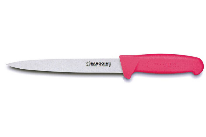 Mallette de 4 couteaux de boucher Fischer Bargoin manche rouge