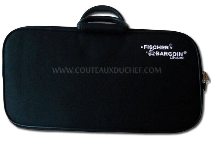 Mallette de 4 couteaux de boucher Fischer Bargoin manche rouge