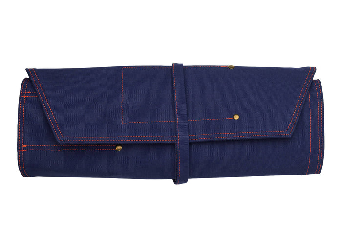 Mallette de couteaux vide Guillaume Léonard 8 places bleue