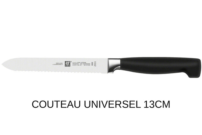 Mallette de voyage Zwilling Four Star 3 couteaux + 3 accessoires