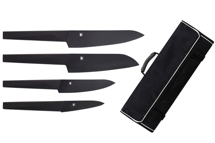 Mallette Satake Cutlery Black 4 couteaux japonais