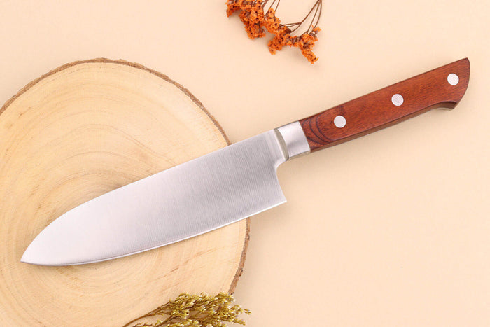 Mallette Satake Cutlery Brown Pakkawood 4 couteaux japonais