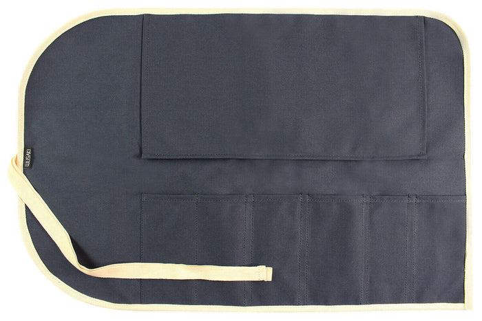 Mallette traditionnelle Wusaki en toile bleue pour 6 couteaux