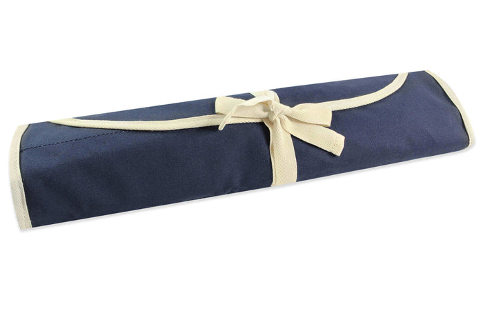 Mallette traditionnelle Wusaki en toile bleue pour 6 couteaux