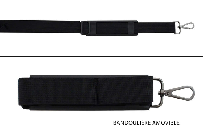 Mallette vide Wusaki bleue pour 21 couteaux et ustensiles + 1 grande poche de rangement