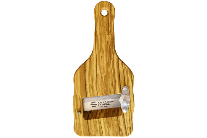 Mandoline à truffes Ambrogio Sanelli lame lisse en inox et manche en olivier