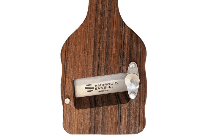 Mandoline à truffes Ambrogio Sanelli lame lisse en inox et manche en ovangkol
