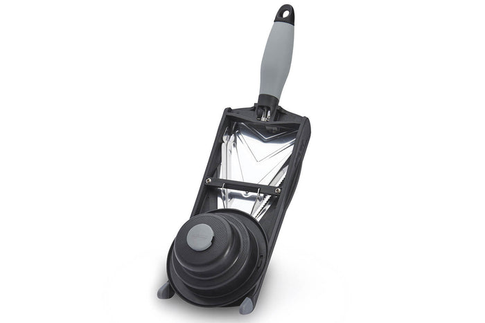 Mandoline De Buyer Kobra noire avec poussoir