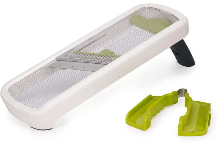 Mandoline Joseph Joseph Multi-Grip Plus avec poussoir et poignée pliante