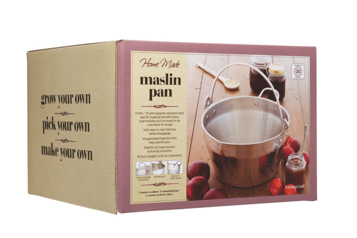 Marmite à confiture KitchenCraft Home Made en acier inox 9L