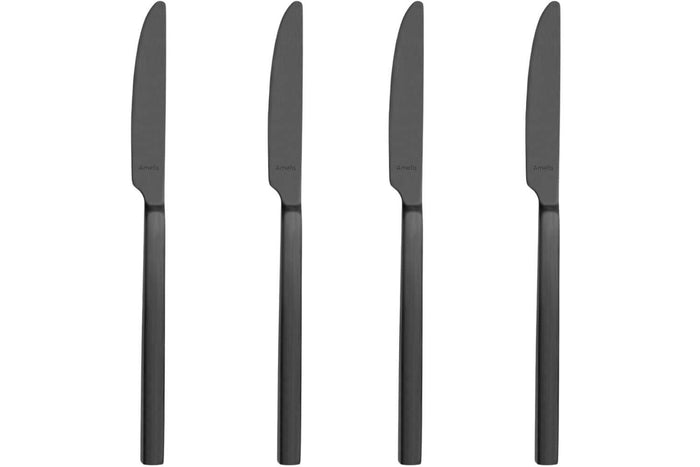 Ménagère 16 couverts de table Amefa Square en acier inoxydable 18/0 - Finition noire