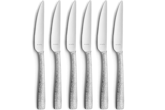 Ménagère 24 couverts Amefa Adonis Icy effet givré en acier inox 18/10