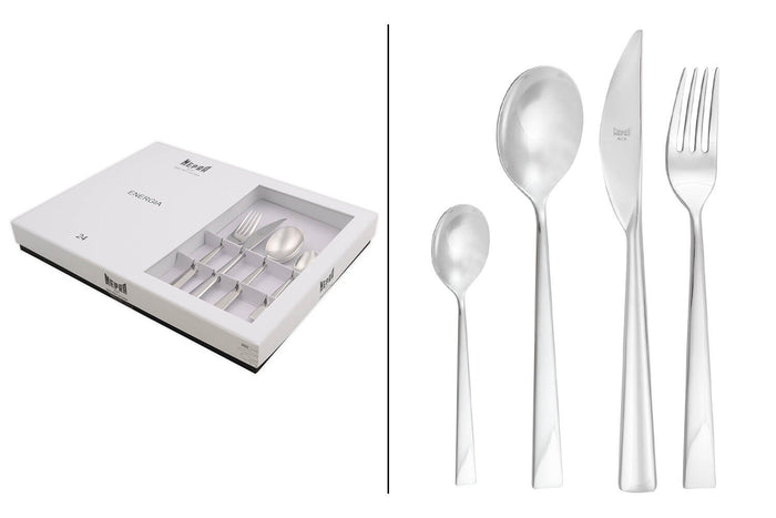 Ménagère 24 pièces Mepra Energia en acier inox 18/10