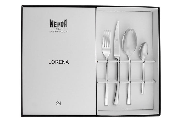 Ménagère 24 pièces Mepra Lorena en acier inox 18/10