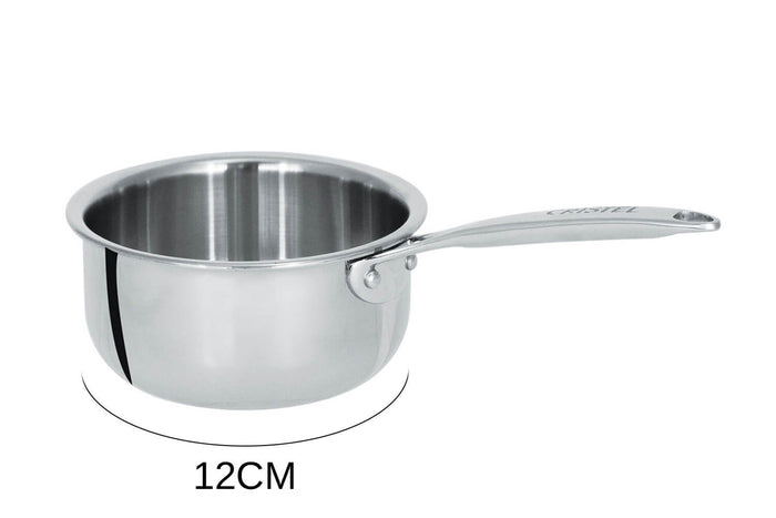 Mini casserole saucier Cristel Castel'Pro en acier inoxydable 18/10 3 ply - 12cm
