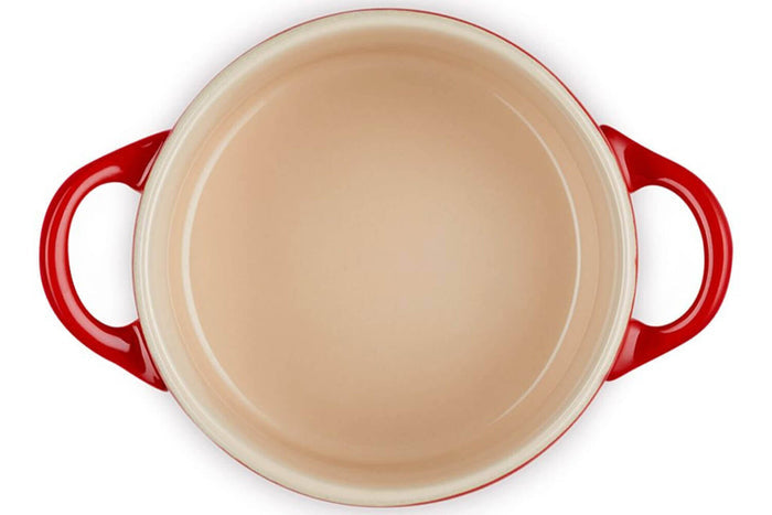 Mini cocotte ronde en céramique Le Creuset 10cm Cerise
