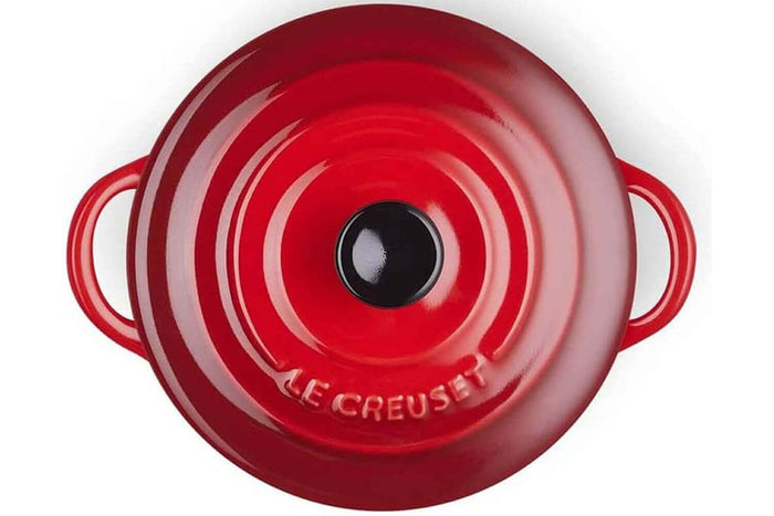 Mini cocotte ronde en céramique Le Creuset 10cm Cerise