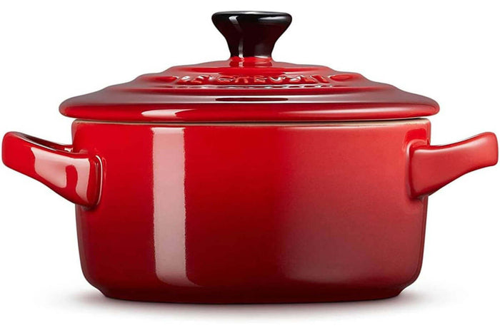 Mini cocotte ronde en céramique Le Creuset 10cm Cerise