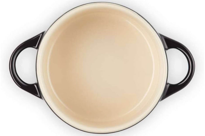 Mini cocotte ronde en céramique Le Creuset 10cm Noir Onyx
