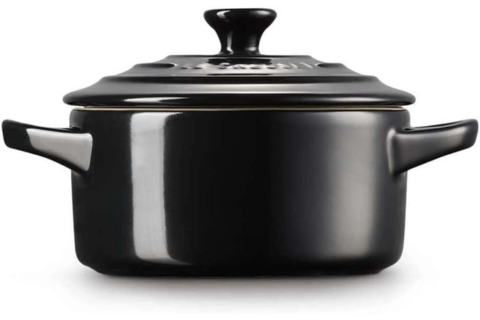 Mini cocotte ronde en céramique Le Creuset 10cm Noir Onyx