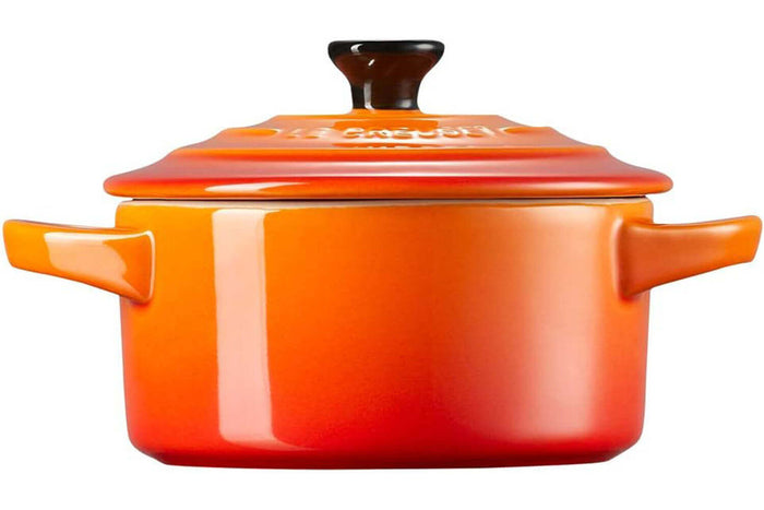 Mini cocotte ronde en céramique Le Creuset 10cm Volcanique