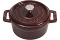 Mini cocotte Staub ronde en fonte émaillée grenadine 10cm