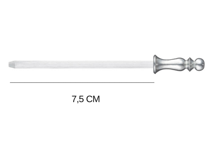 Mini fusil à aiguiser Opinel manche en acier inox 7,5cm