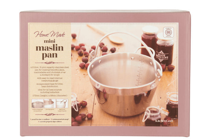 Mini marmite à confiture KitchenCraft Home Made en acier inox 4,5L