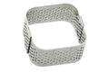 Mini moule perforé carré Mallard Ferrière pour petits fours en inox