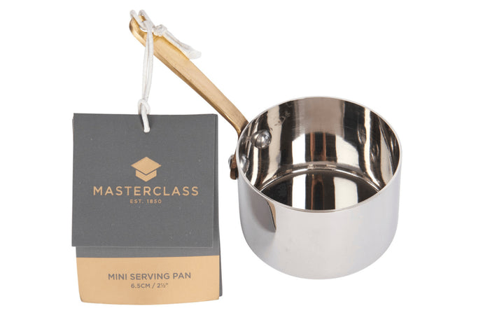 Mini saucière MasterClass en acier inox 6,5cm forme casserole