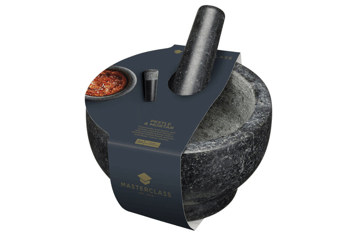 Mortier et pilon MasterClass en granit noir 20cm