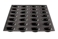 Moule 28 mini madeleines Flexipan anti-adhérent en silicone et tricot de verre 40x30cm