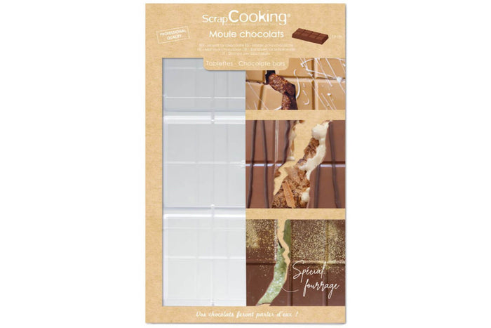 Moule 3 tablettes de chocolat Scrapcooking professionnel
