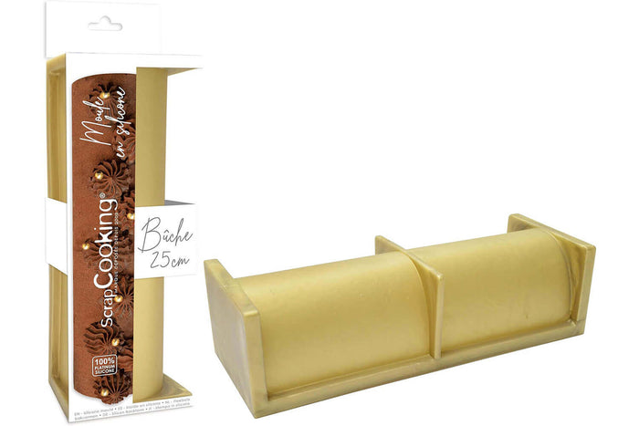 Moule à bûche Scrapcooking en silicone 25cm