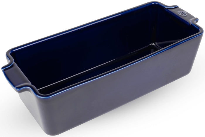 Moule à cake Peugeot Appolia en céramique bleu 26x11x8cm