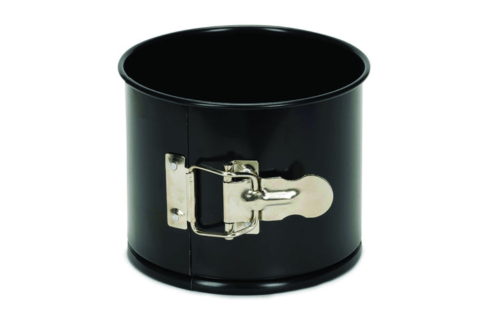 Moule à charnière haut anti-adhésif fond amovible noir 16cm