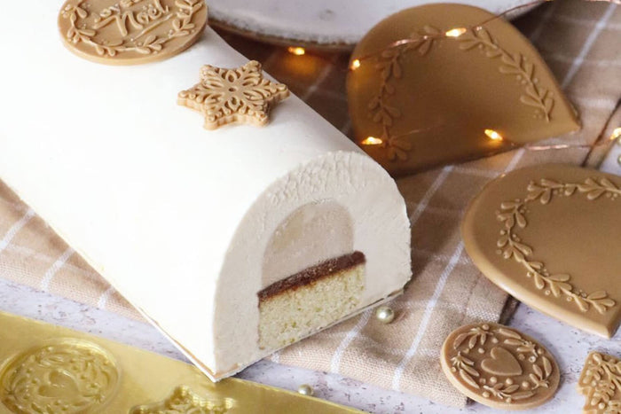 Moule à embout de bûche Scrapcooking en silicone