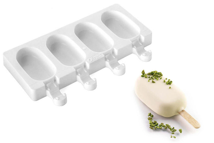 Moule à glaces en silicone Silikomart Mini Classic - 4 empreintes
