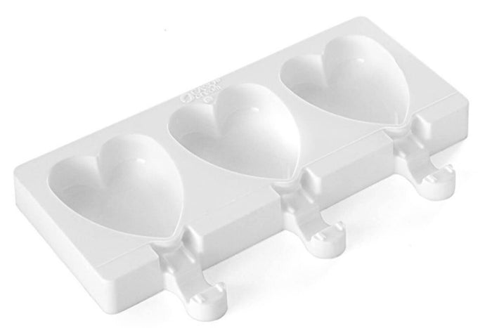 Moule à glaces en silicone Silikomart Mini Heart - 3 empreintes