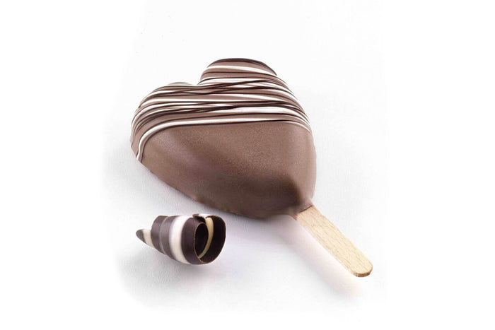 Moule à glaces en silicone Silikomart Mini Heart - 3 empreintes
