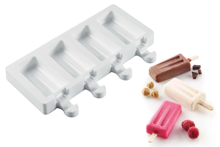 Moule à glaces en silicone Silikomart Mini Vintage - 4 empreintes