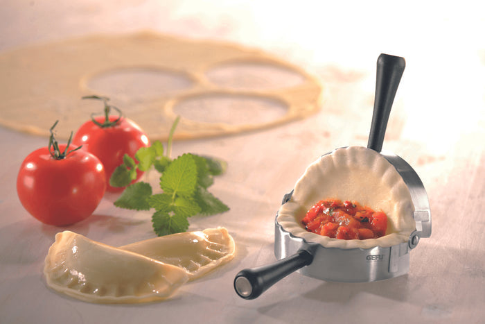 Moule à raviolis articulé Gefu Ravenna rond en acier inoxydable