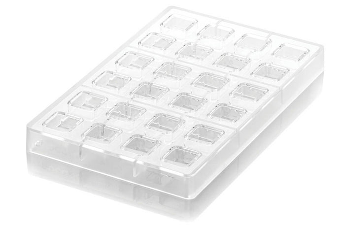Moule en silicone et tritan professionnel Silikomart 24 pralines avec insert